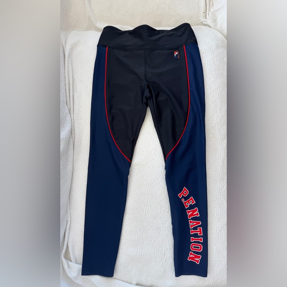 PE Nation navy and black leggings